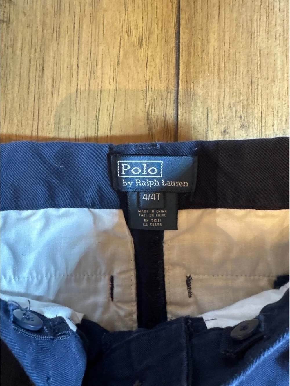 Polo Ralph Lauren Boys Navy Chino Pants 4/4T